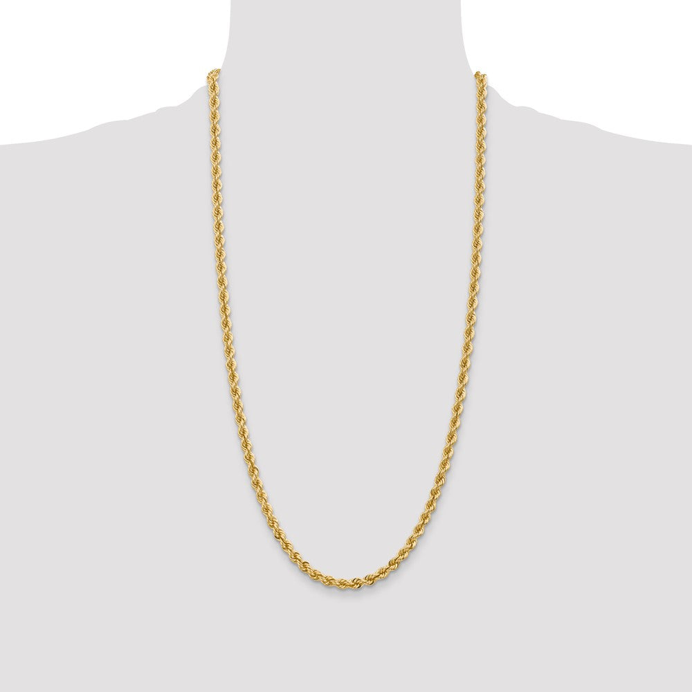 14K 5mm Regular Rope with Lobster Clasp Chain