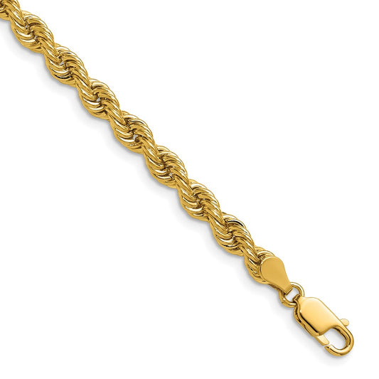 14K 5mm Regular Rope with Lobster Clasp Chain