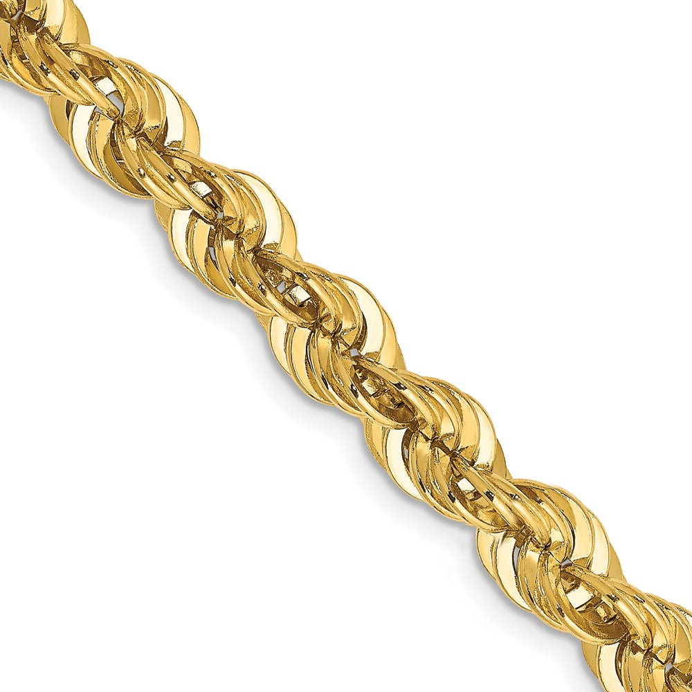 14K 6mm Regular Rope with Fancy Lobster Clasp Chain