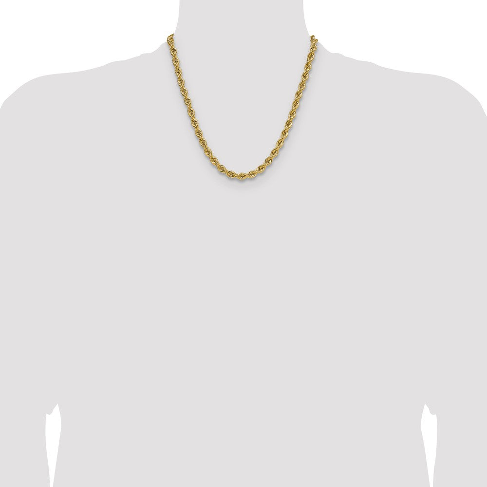 14k 6.7mm Regular Rope Chain