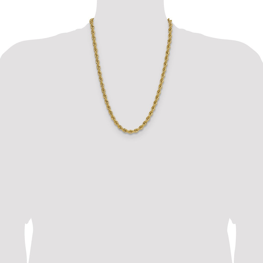 14k 6.7mm Regular Rope Chain