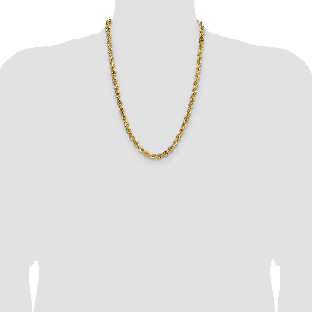 14k 7.5mm Regular Rope Chain