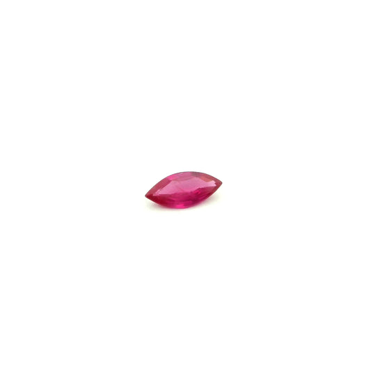 0.21ct Marquise Natural Ruby (Colour Red, Clarity Slightly Included, Cut Faceted)