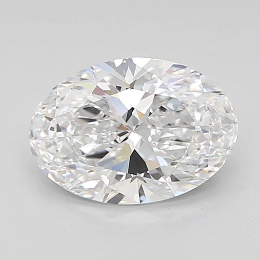 2.30ct Oval Lab Grown Diamond (Colour D, Clarity IF, Cut EX, IGI Certified)