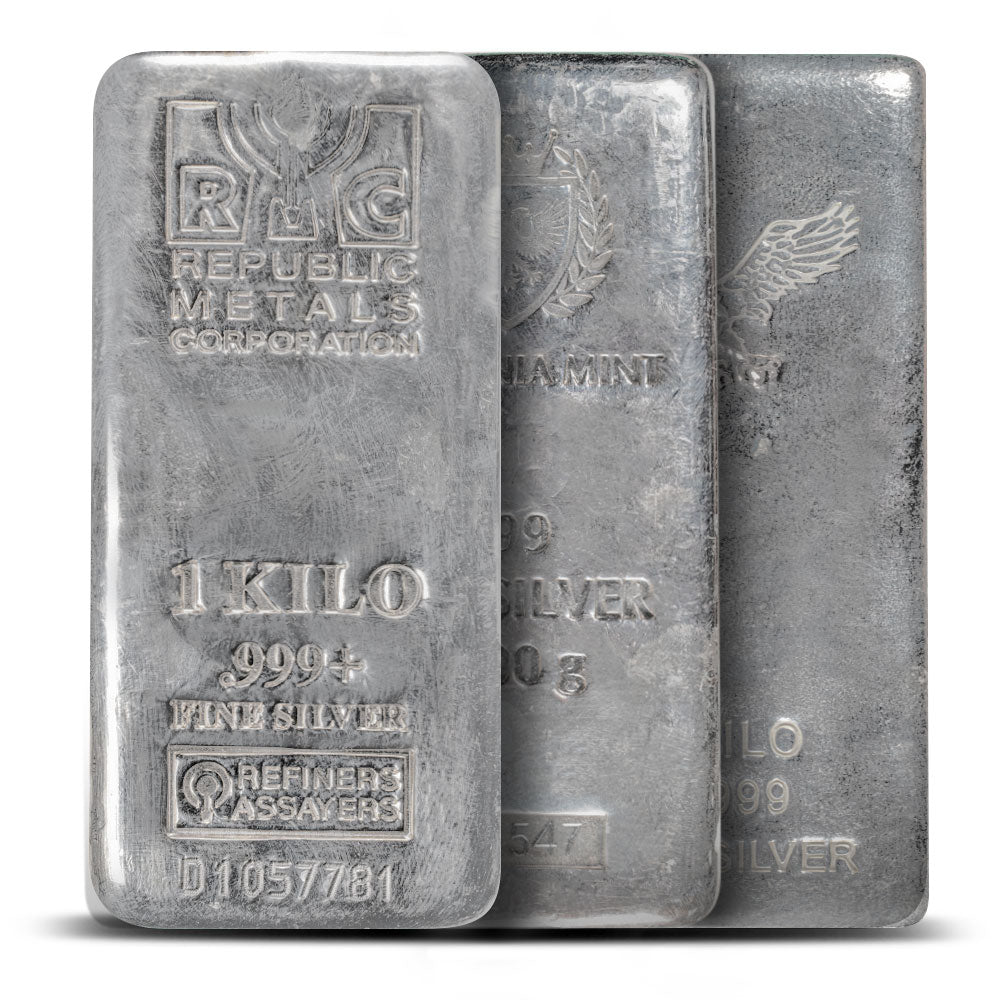 1 Kilo Silver Bar (Varied Condition, Any Mint)