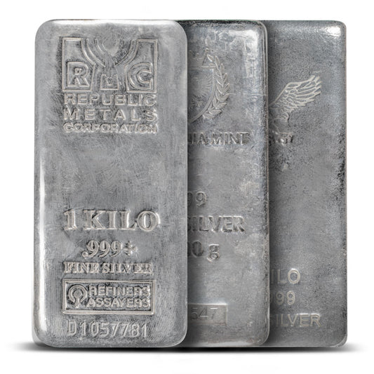 1 Kilo Silver Bar (Varied Condition, Any Mint)