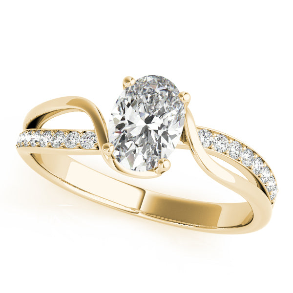 Single Row Bypass Split Shank Engagement Ring – Setting (Size 7)