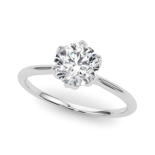 Tulip Solitaire Engagement Ring – Setting (Size 3.5)
