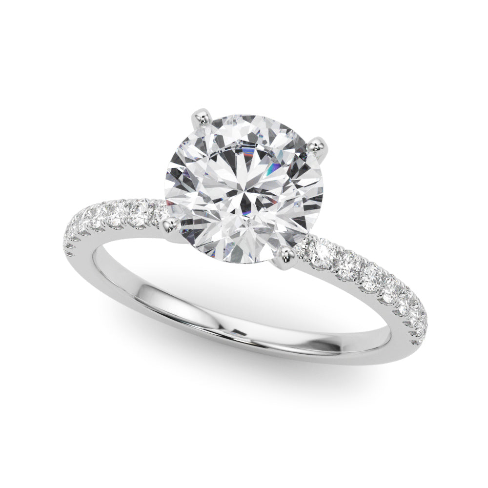Single Row Engagement Ring – Setting (Size 7)