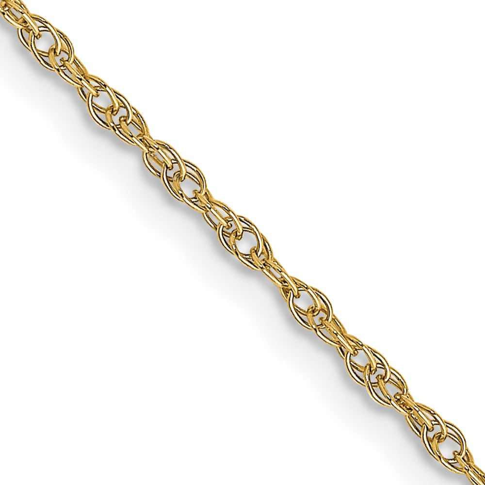 14K Carded 1.15mm Cable Rope with Spring Ring Clasp Chain