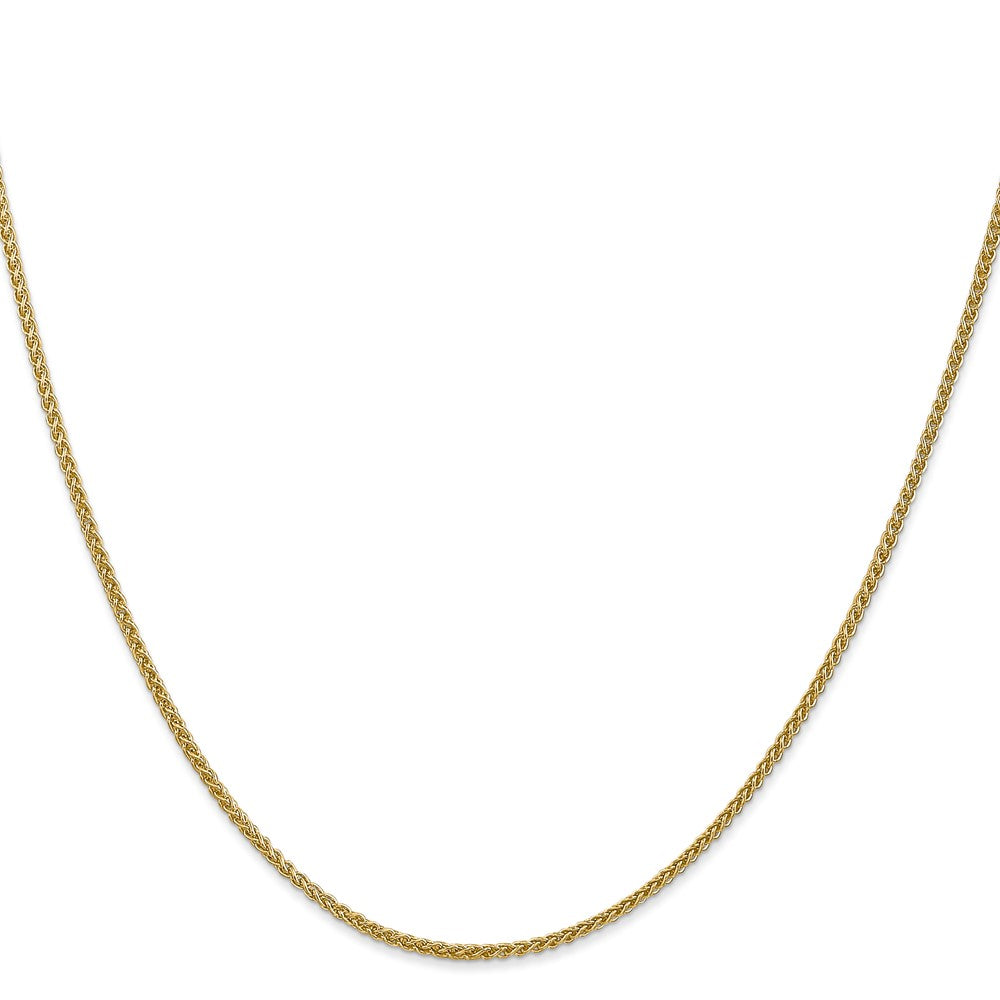 14K 1.55mm Semi-Solid Wheat with Lobster Clasp Chain