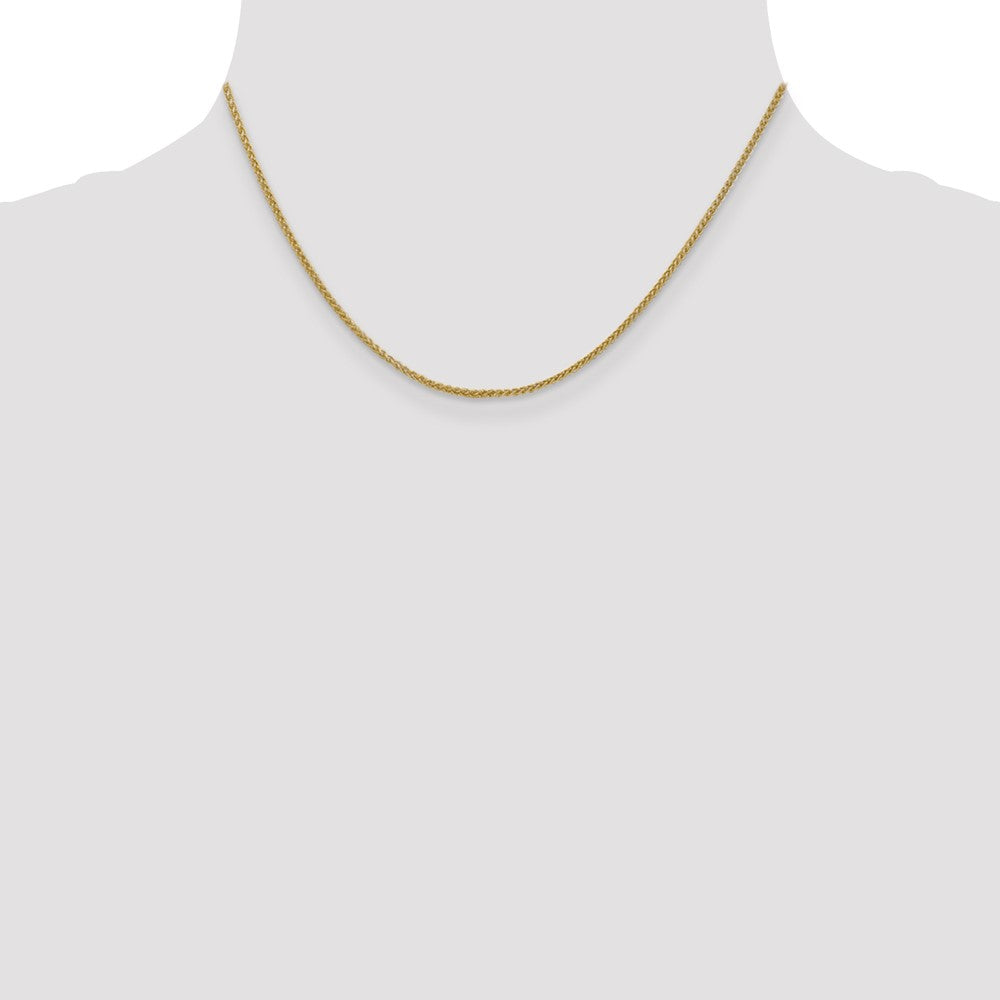 14K 1.55mm Semi-Solid Wheat with Lobster Clasp Chain
