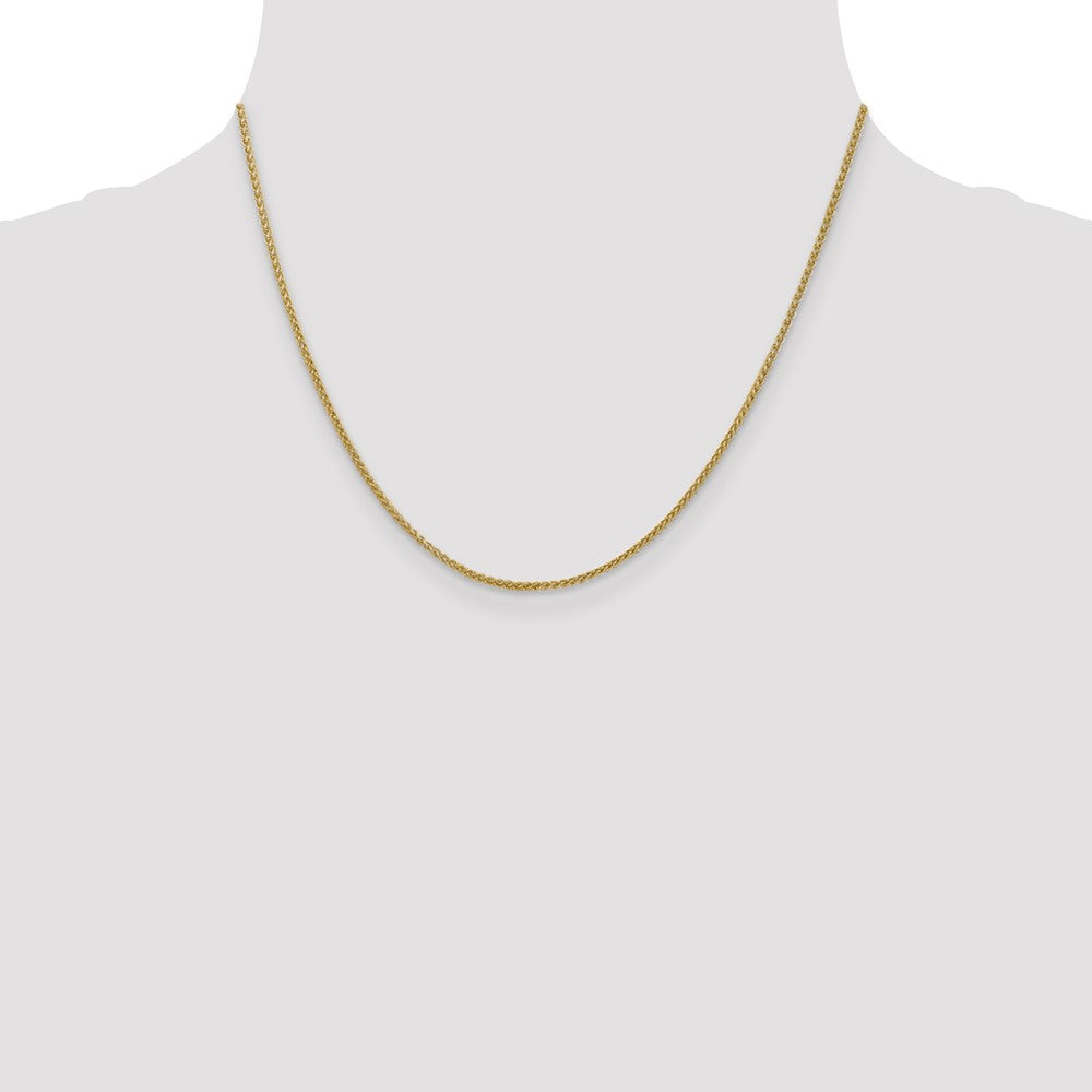 14K 1.55mm Semi-Solid Wheat with Lobster Clasp Chain