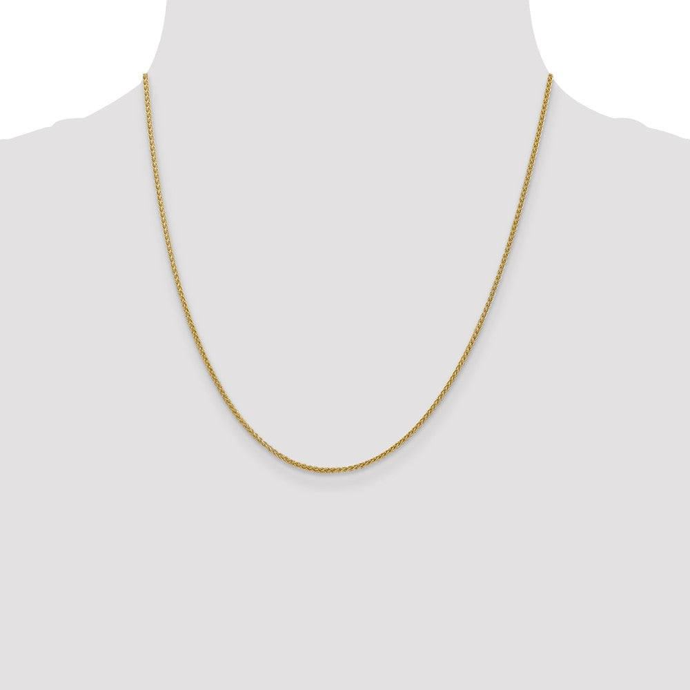 14K 1.55mm Semi-Solid Wheat with Lobster Clasp Chain