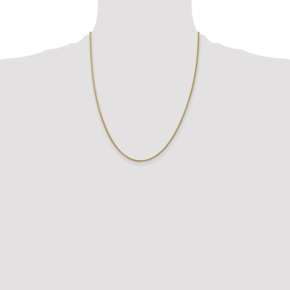 14K 1.55mm Semi-Solid Wheat with Lobster Clasp Chain