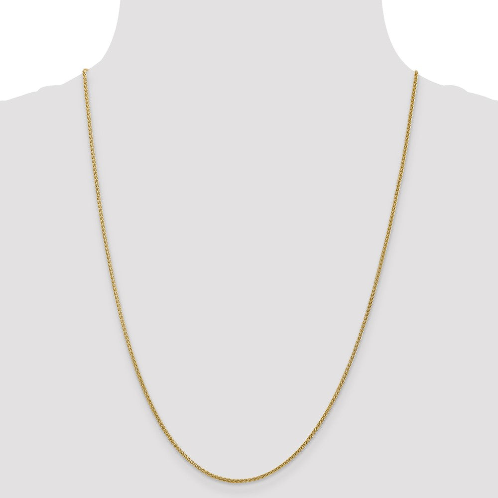 14K 1.55mm Semi-Solid Wheat with Lobster Clasp Chain