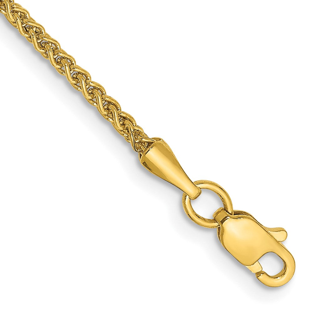 14K 1.55mm Semi-Solid Wheat with Lobster Clasp Anklet