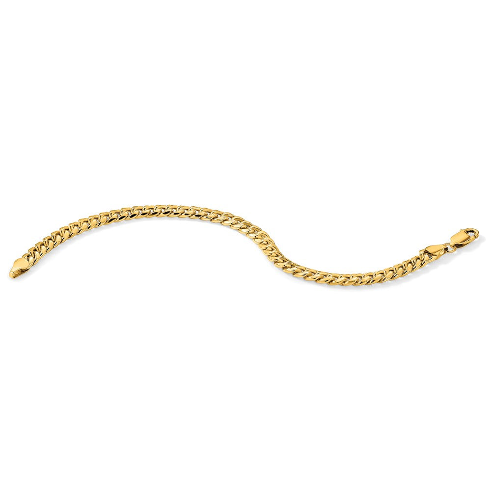 14K 6mm Semi-Solid Miami Cuban with Lobster Clasp Chain