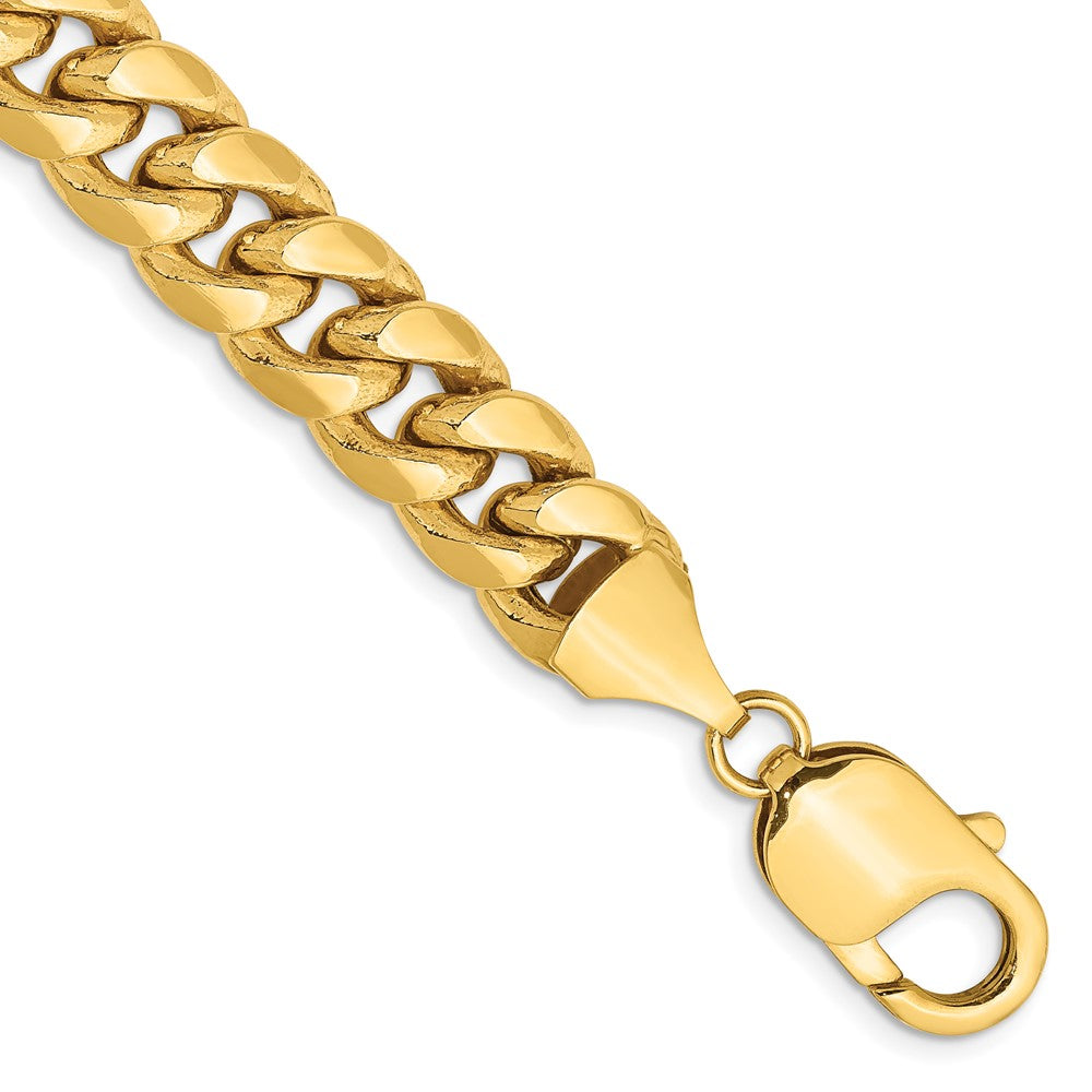 14K 9.3mm Semi-Solid Miami Cuban with Lobster Clasp Chain