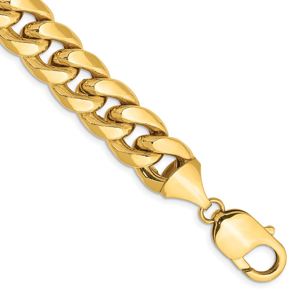 14K 11mm Semi-Solid Miami Cuban with Lobster Clasp Chain