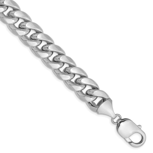 14k White Gold 11mm Semi-Solid Miami Cuban Chain