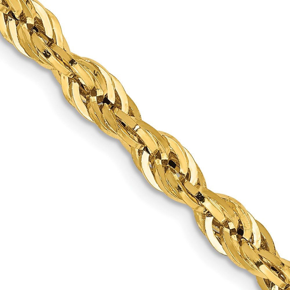 14K 4.25mm Semi Solid Rope with Lobster Clasp Chain