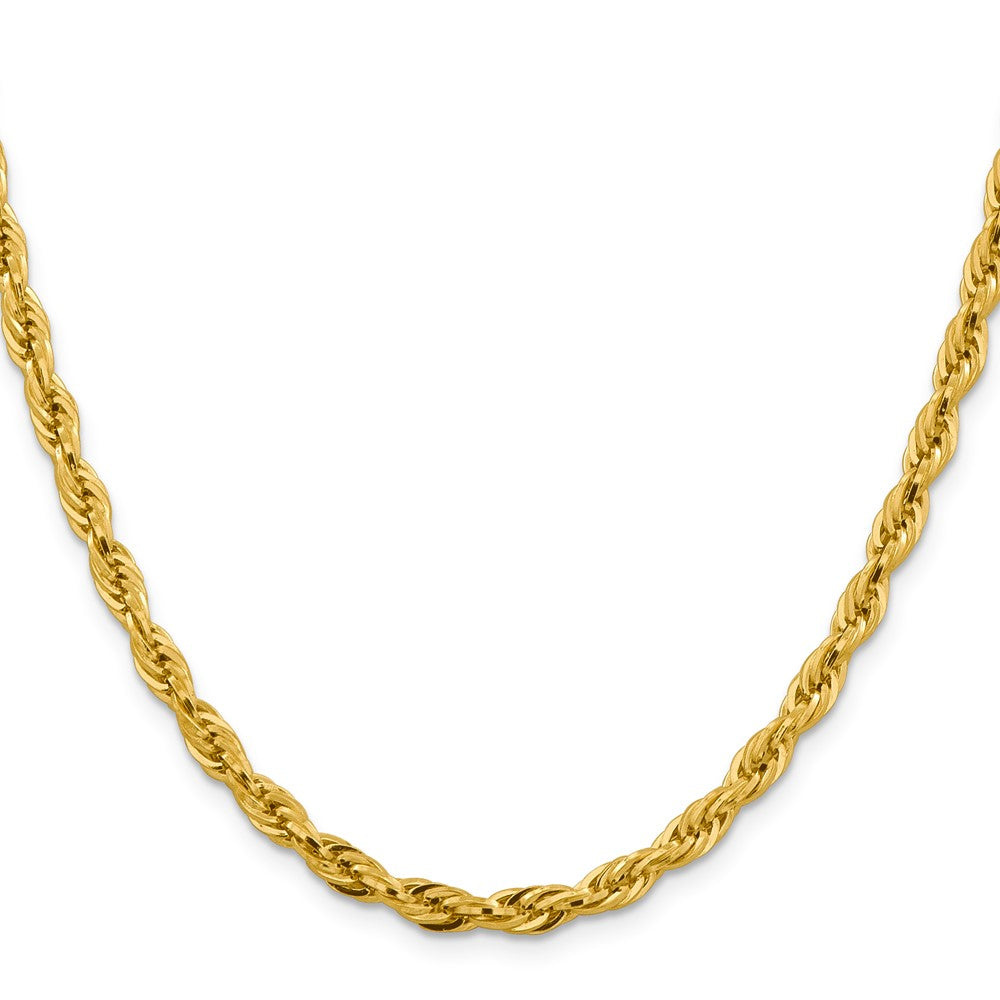 14K 4.75mm Semi Solid Rope with Lobster Clasp Chain