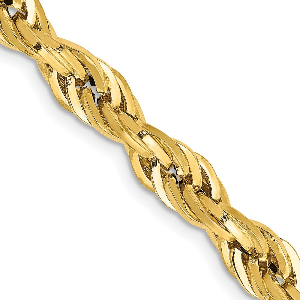 14K 5.4mm Semi Solid Rope with Lobster Clasp Chain