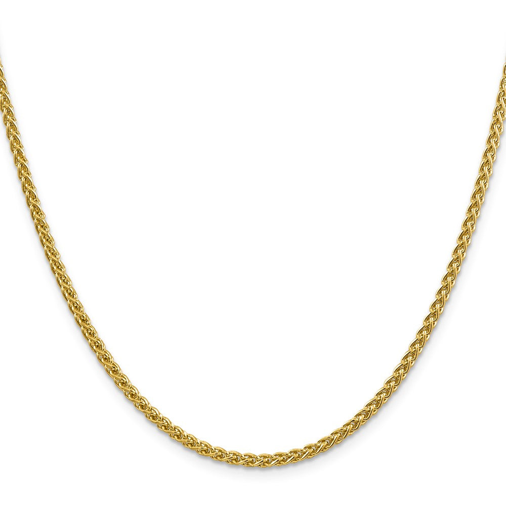 14K 2.75mm Semi-Solid Wheat with Lobster Clasp Chain