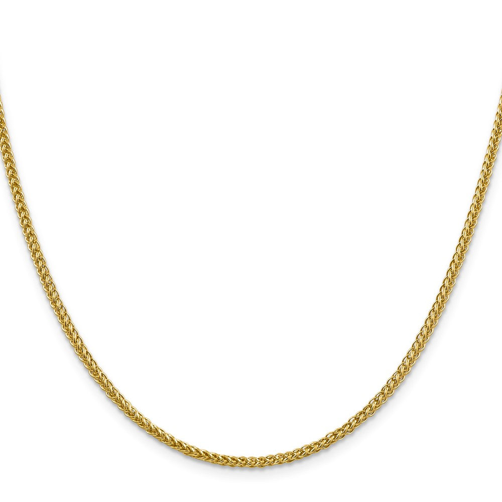 14K 2.35mm Semi-Solid 3-Wire Wheat with Lobster Clasp Chain