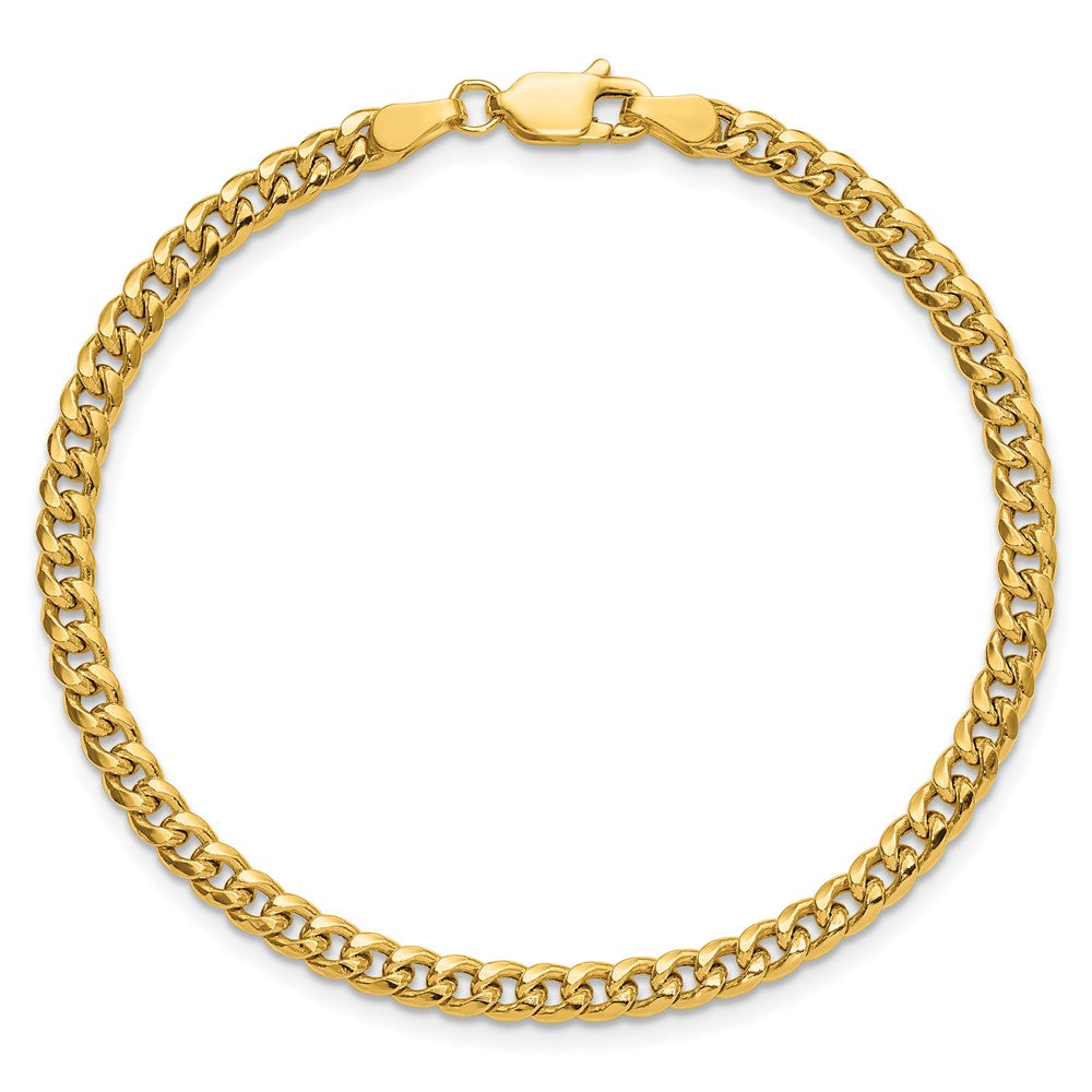 14k 3.5mm Semi-Solid Miami Cuban Chain