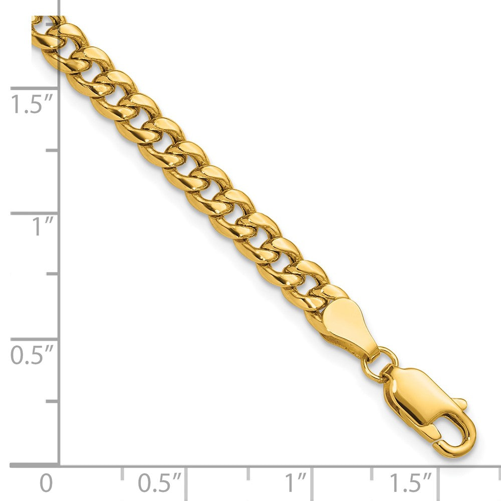 14k 4.5mm Semi-Solid Miami Cuban Chain