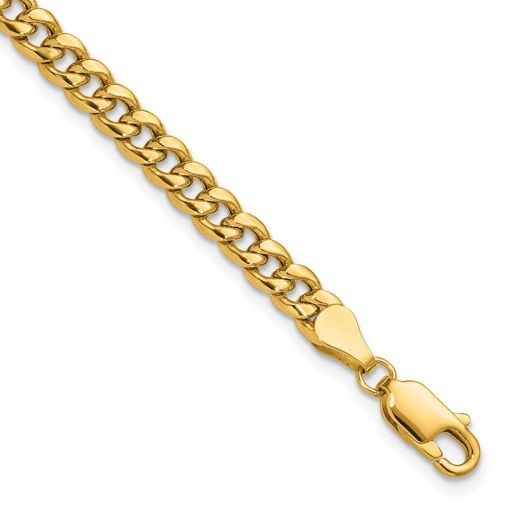 14k 4.5mm Semi-Solid Miami Cuban Chain