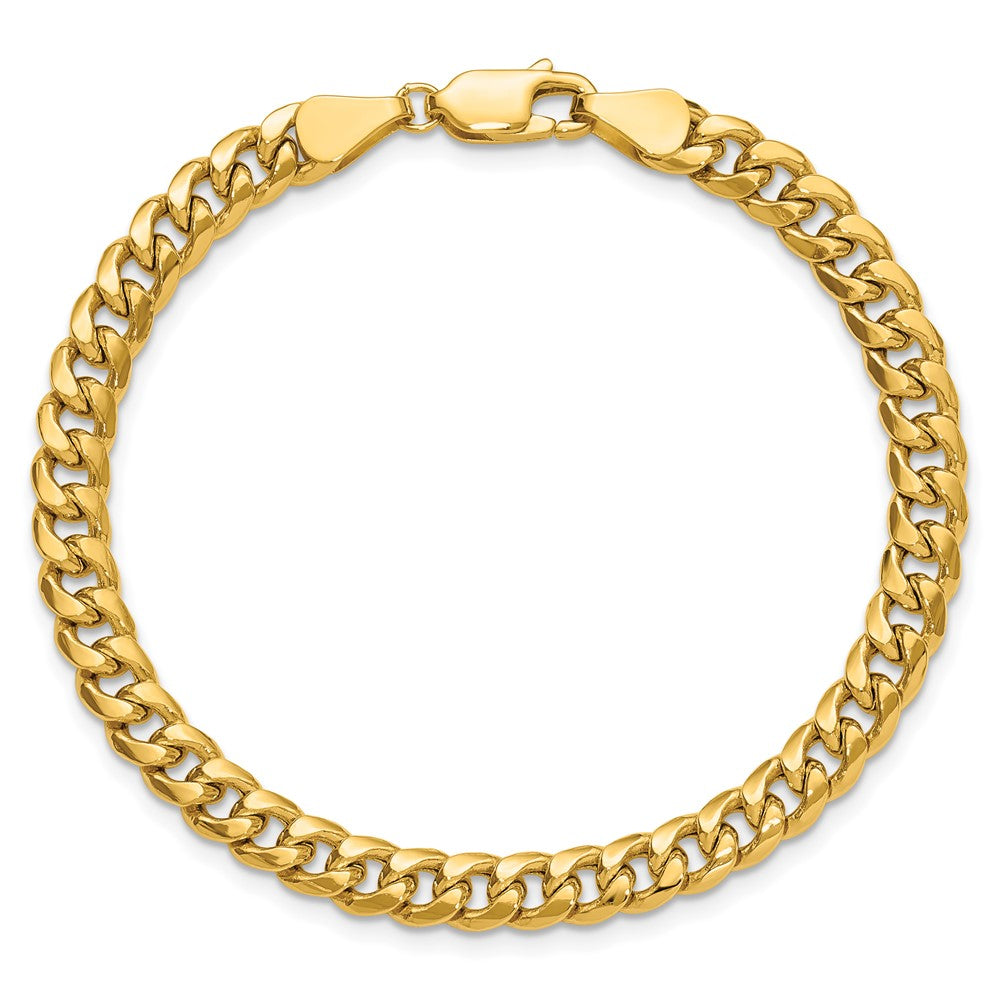 14k 5.25mm Semi-Solid Miami Cuban Chain