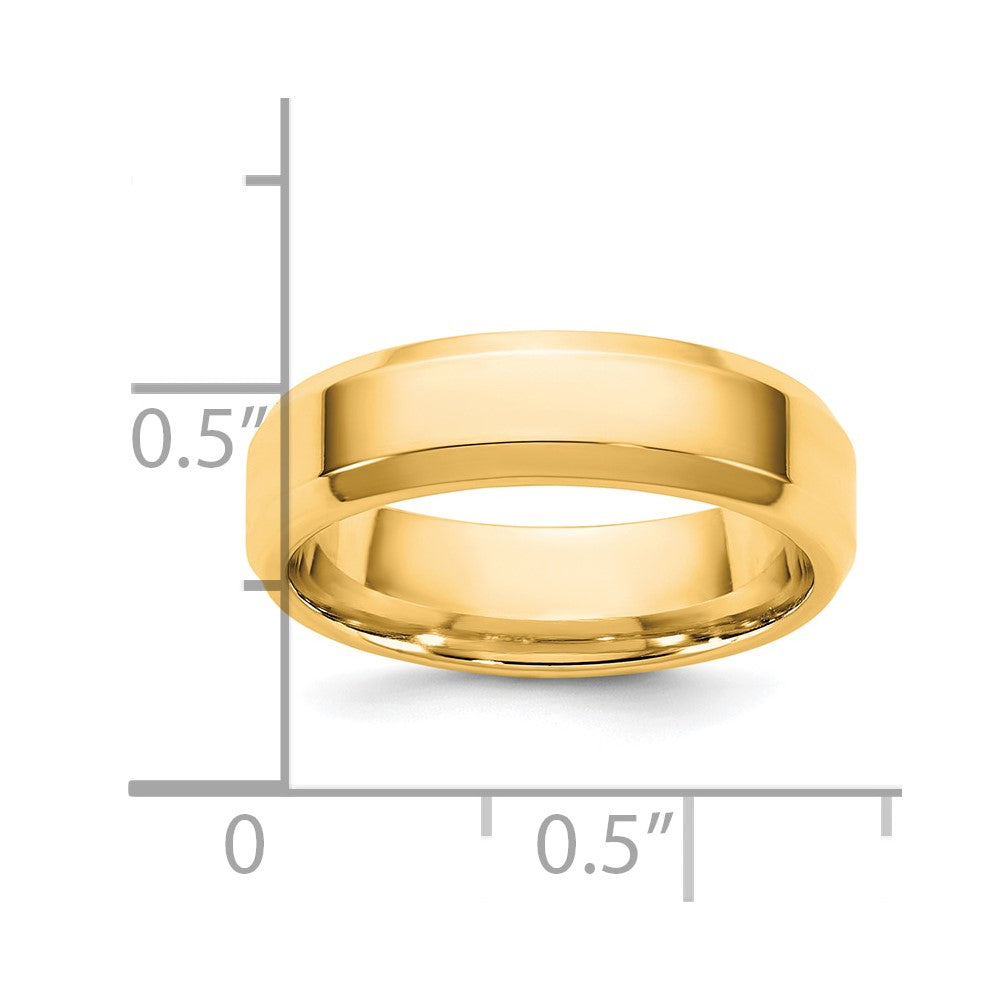 14KY 5.5mm Bevel Edge Comfort Fit Band
