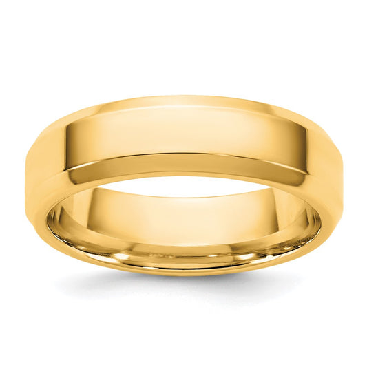14KY 5.5mm Bevel Edge Comfort Fit Band 