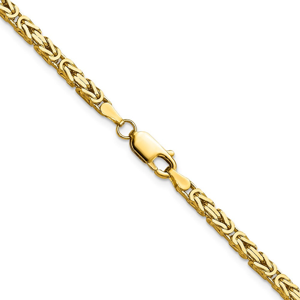14K 2.5mm Byzantine with Lobster Clasp Chain