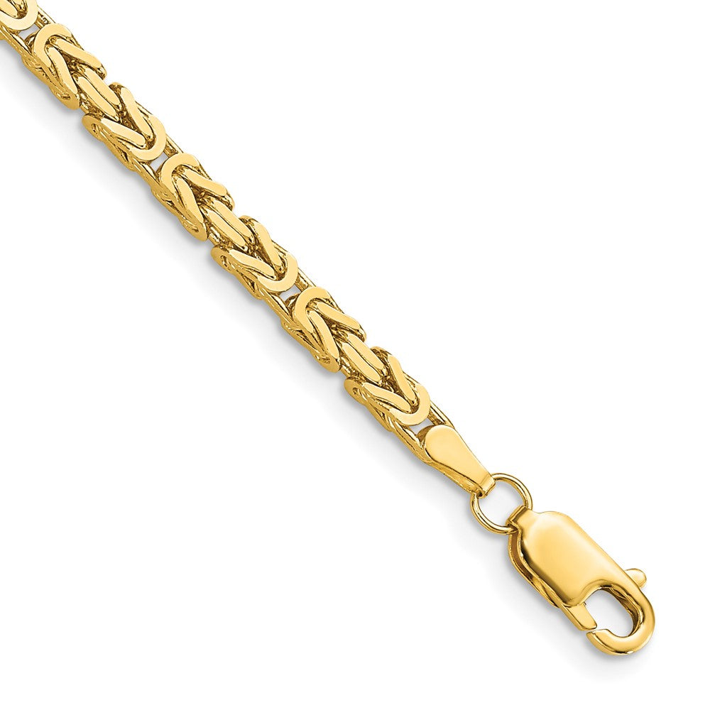 14K 2.5mm Byzantine with Lobster Clasp Bracelet