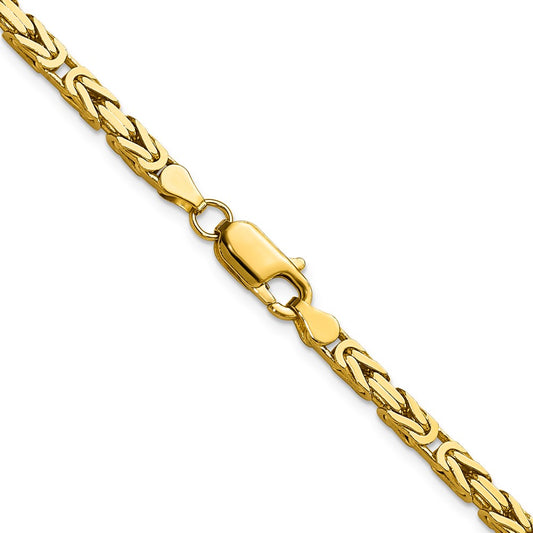 14K 3.25mm Byzantine with Lobster Clasp Chain