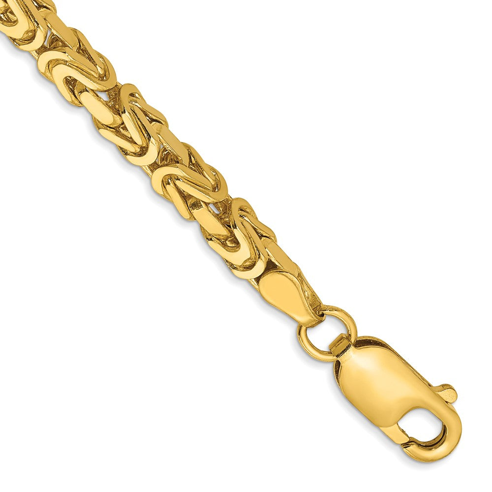 14K 3.25mm Byzantine with Lobster Clasp Bracelet