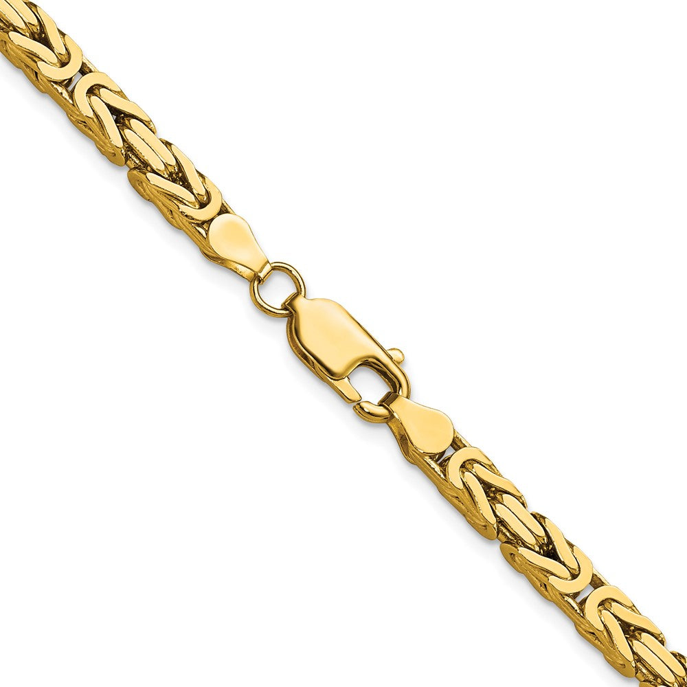 14K 4mm Byzantine with Lobster Clasp Chain