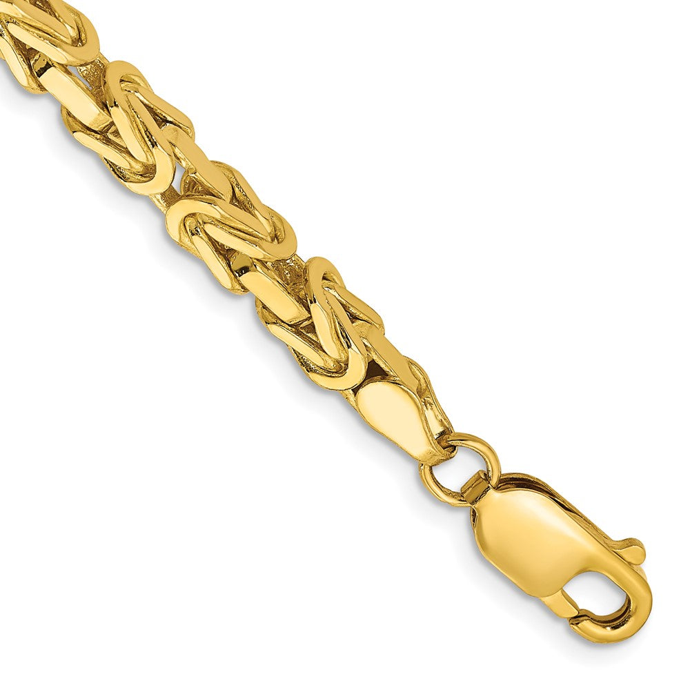 14K 4mm Byzantine with Lobster Clasp Bracelet
