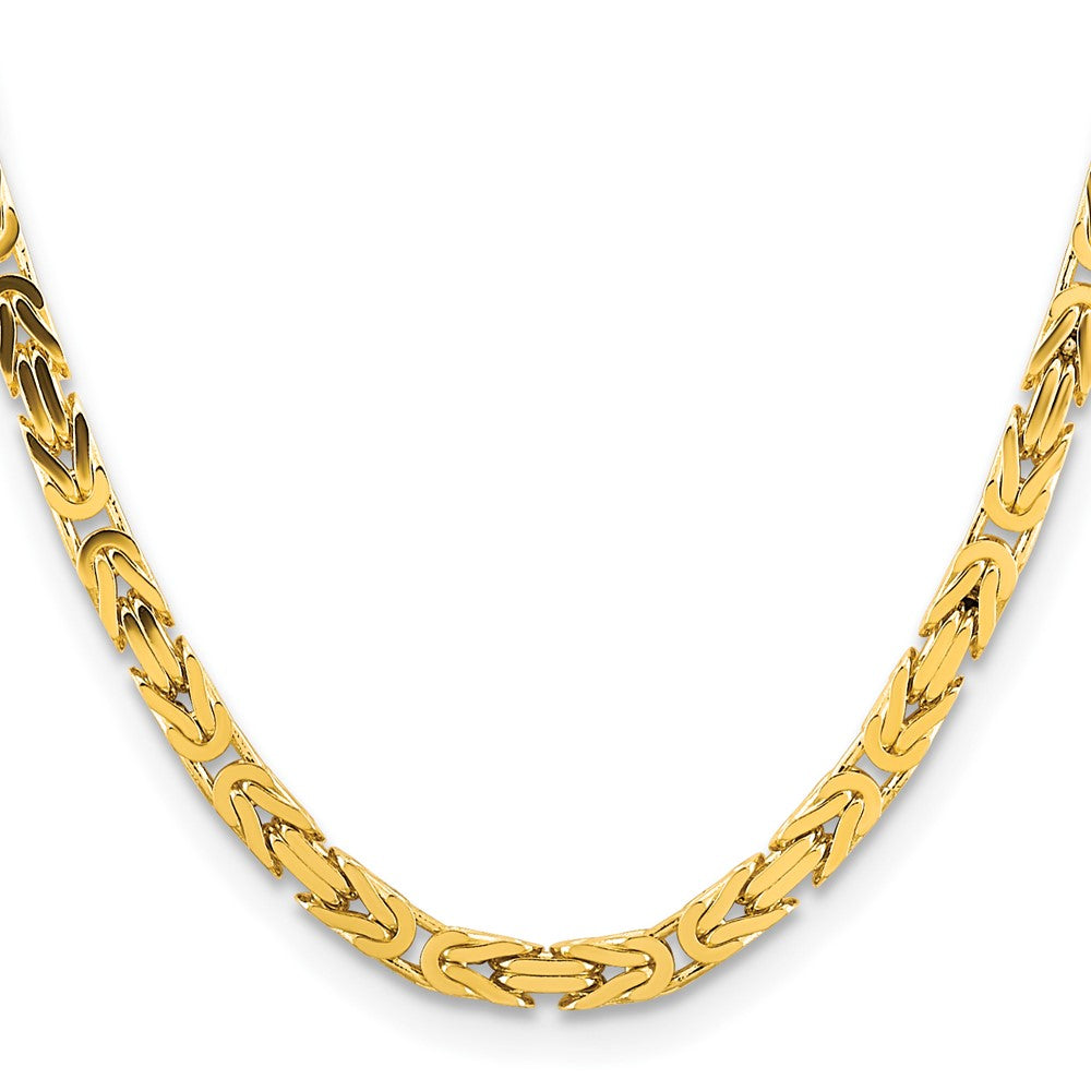 14K 5.25mm Byzantine with Lobster Clasp Chain