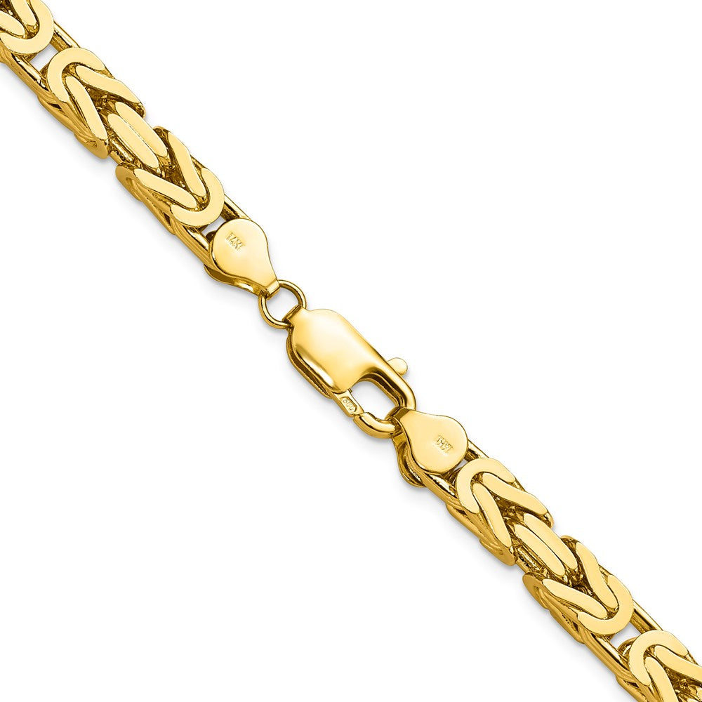 14K 5.25mm Byzantine with Lobster Clasp Chain