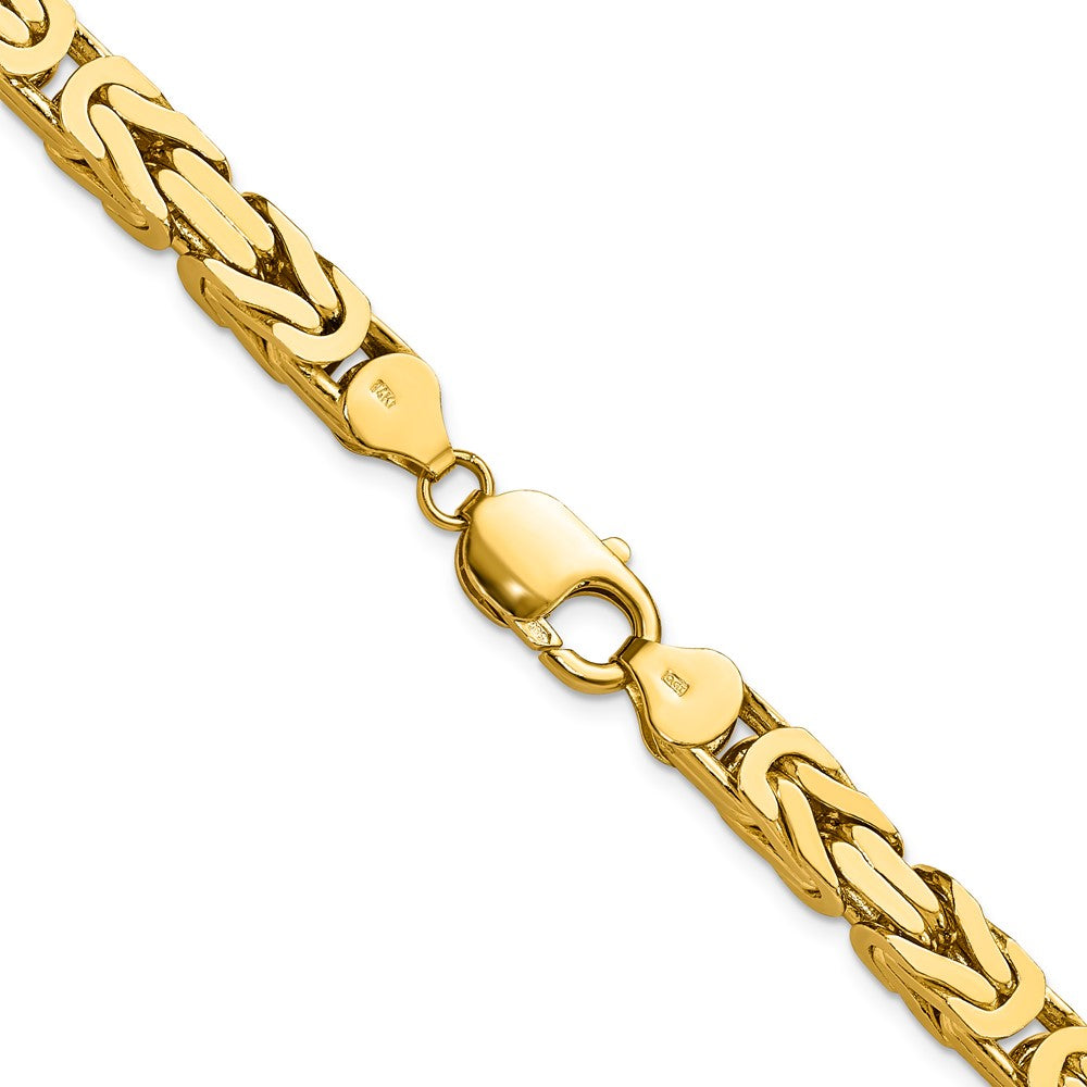 14K 6.5mm Byzantine with Lobster Clasp Chain