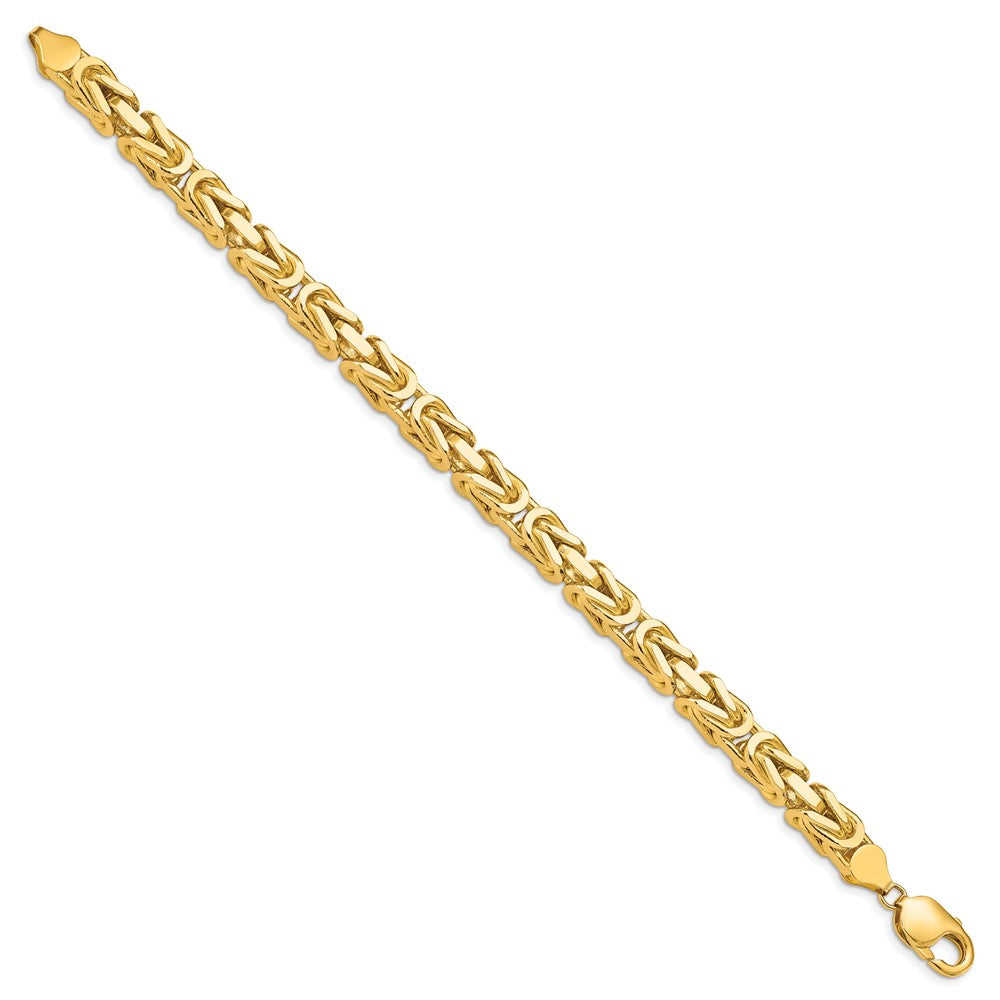 14K 6.5mm Byzantine with Lobster Clasp Bracelet