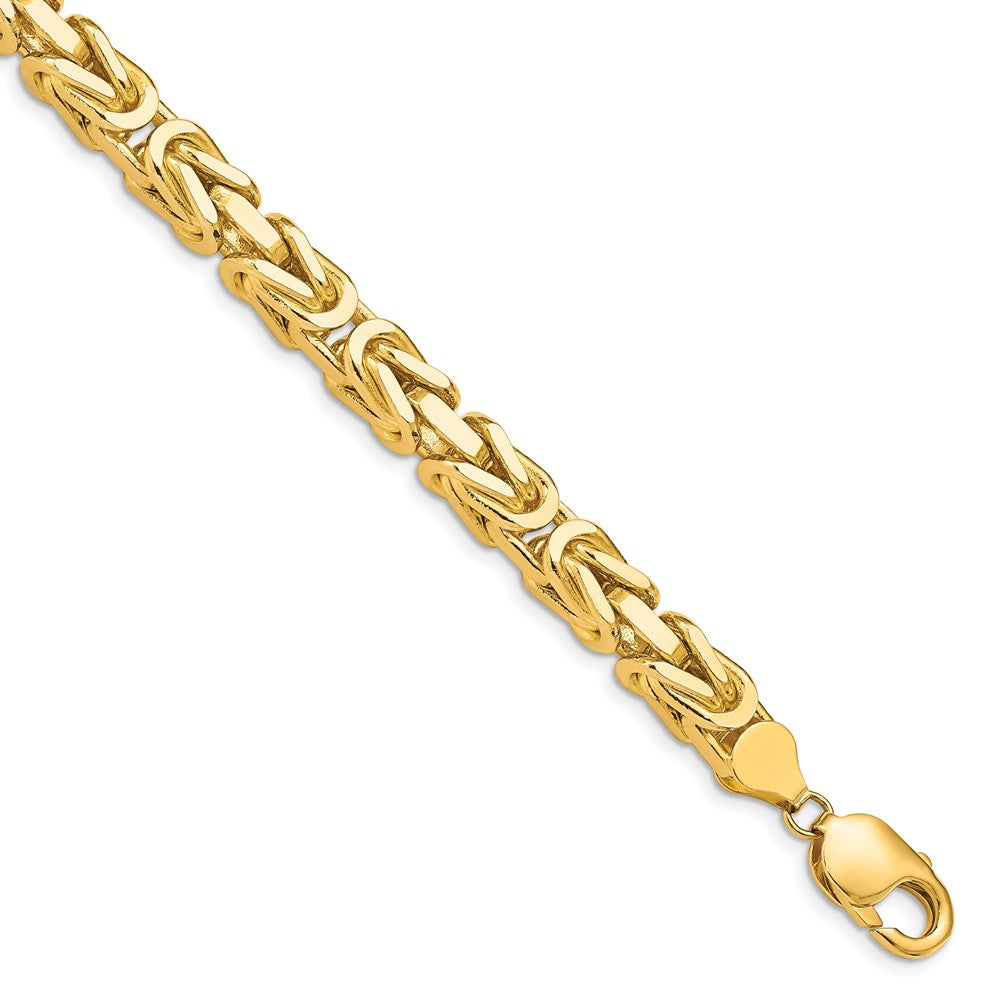 14K 6.5mm Byzantine with Lobster Clasp Bracelet