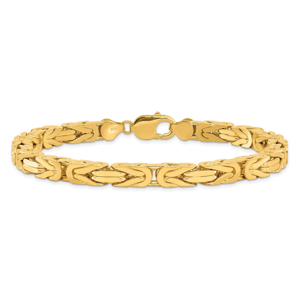 14K 6.5mm Byzantine with Lobster Clasp Chain