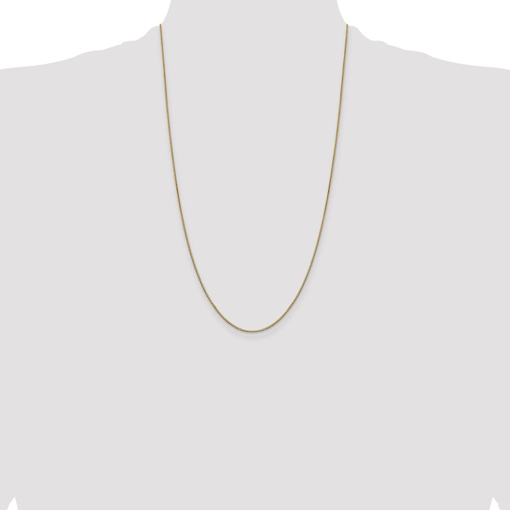 14K .9mm Box with Lobster Clasp Chain