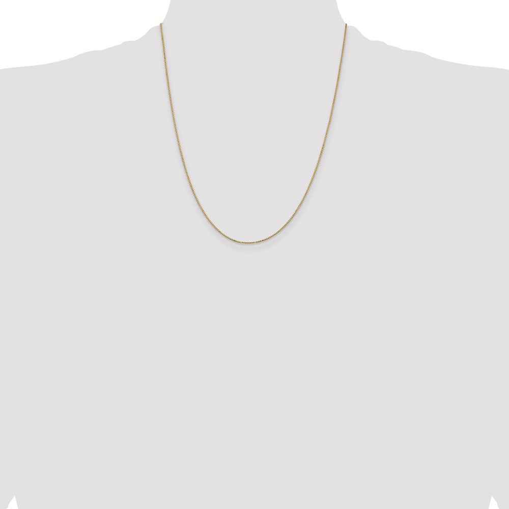 14K .9mm Box with Spring Ring Clasp Chain